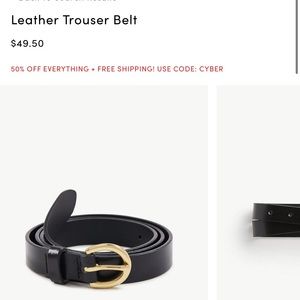 BLACK ANN TAYLOR BELT LARGE